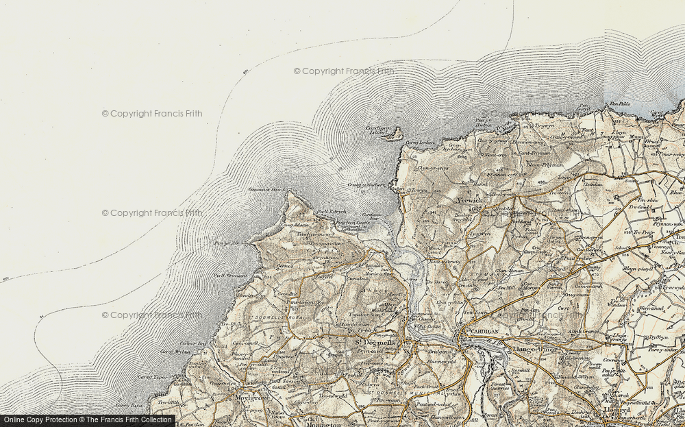 Old Map of Penrhyn Castle, 1901 in 1901