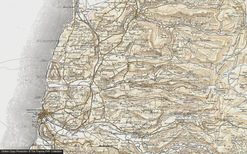 Old Map of Penrhyn-coch, 1901-1903 in 1901-1903
