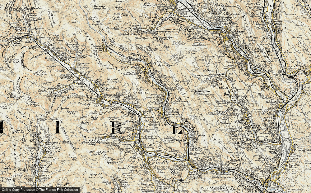 Old Map of Penrhys, 1899-1900 in 1899-1900