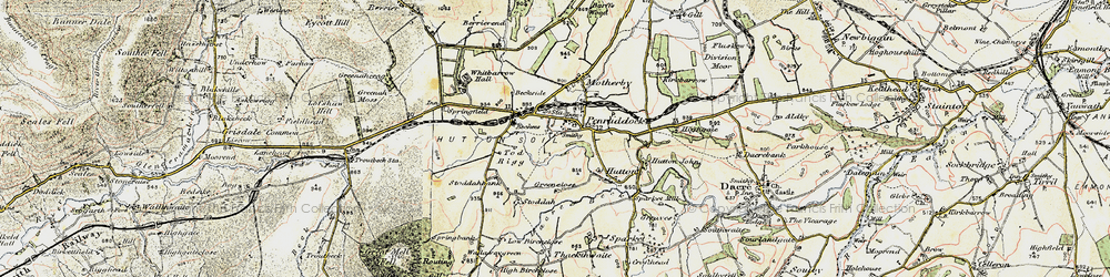 Old map of Penruddock in 1901-1904