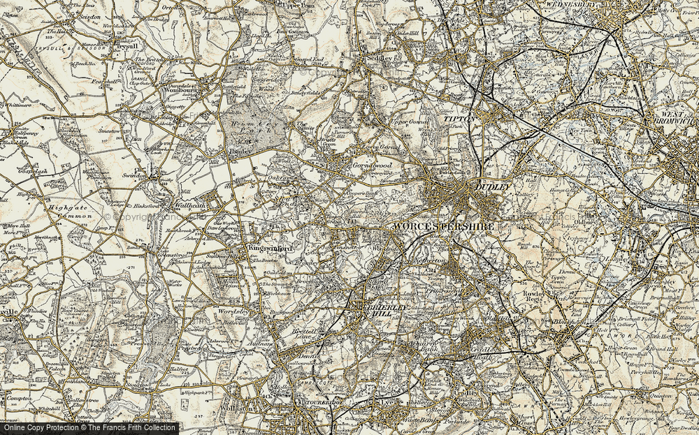 Old Map of Historic Map covering Barrow Hill in 1902