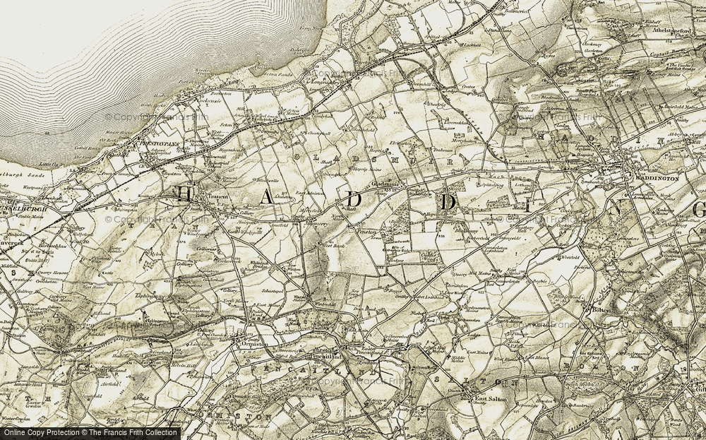 Old Map of Penston, 1903-1904 in 1903-1904