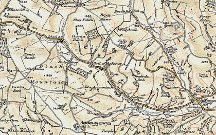 Old map of Badger Moor in 1901-1903