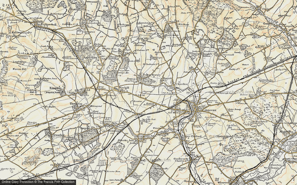 Old Map of Penton Corner, 1897-1900 in 1897-1900
