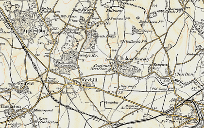 Old map of Penton Grafton in 1897-1900