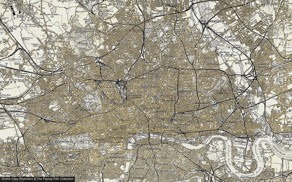 Old Map of Pentonville, 1897-1902 in 1897-1902
