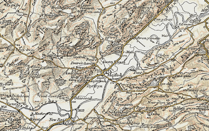Old map of Alltfawr in 1902-1903