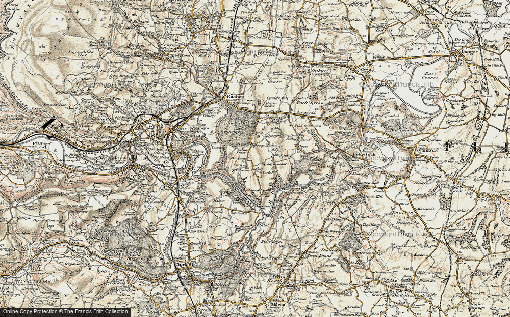 Old Map of Historic Map covering Belan Place in 1902