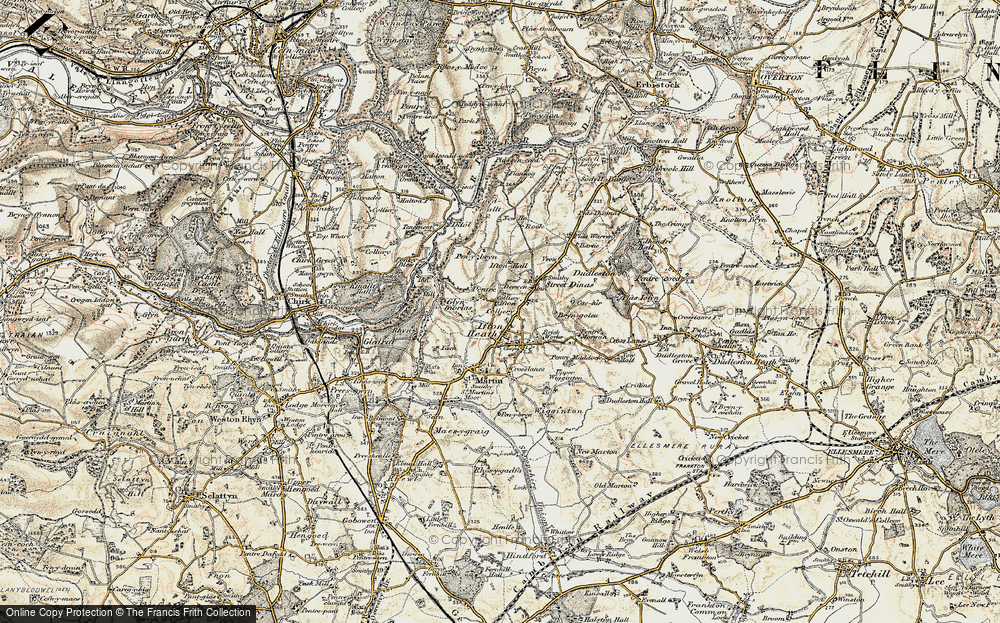 Old Map of Pentre, 1902 in 1902