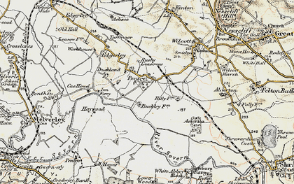Old map of Pentre in 1902