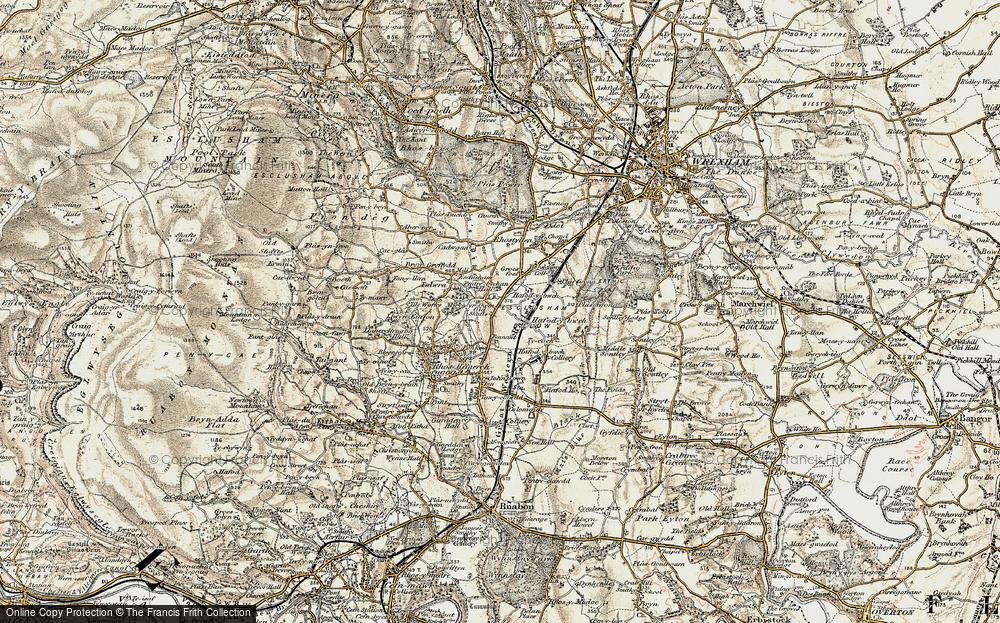 Old Map of Pentre Bychan, 1902 in 1902