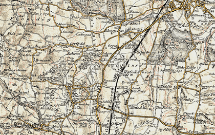 Old map of Pentre Bychan in 1902