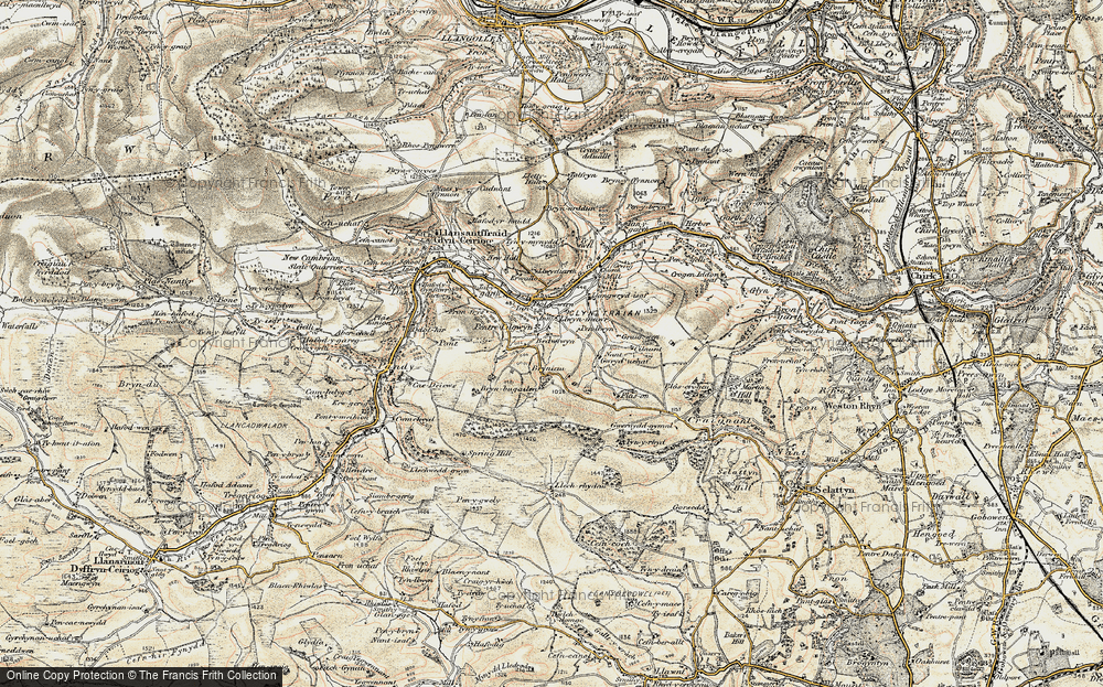 Old Map of Pentre Cilgwyn, 1902-1903 in 1902-1903