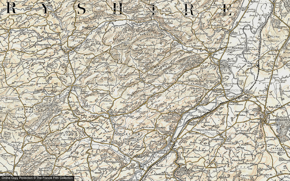 Old Map of Pentre Llifior, 1902-1903 in 1902-1903