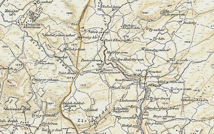 Old map of Tan-y-ffordd in 1902-1903