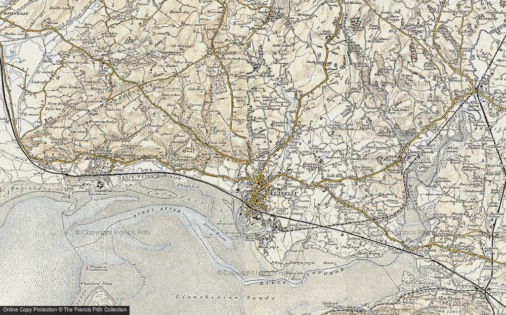 Old Map of Pentre-Poeth, 1900-1901 in 1900-1901