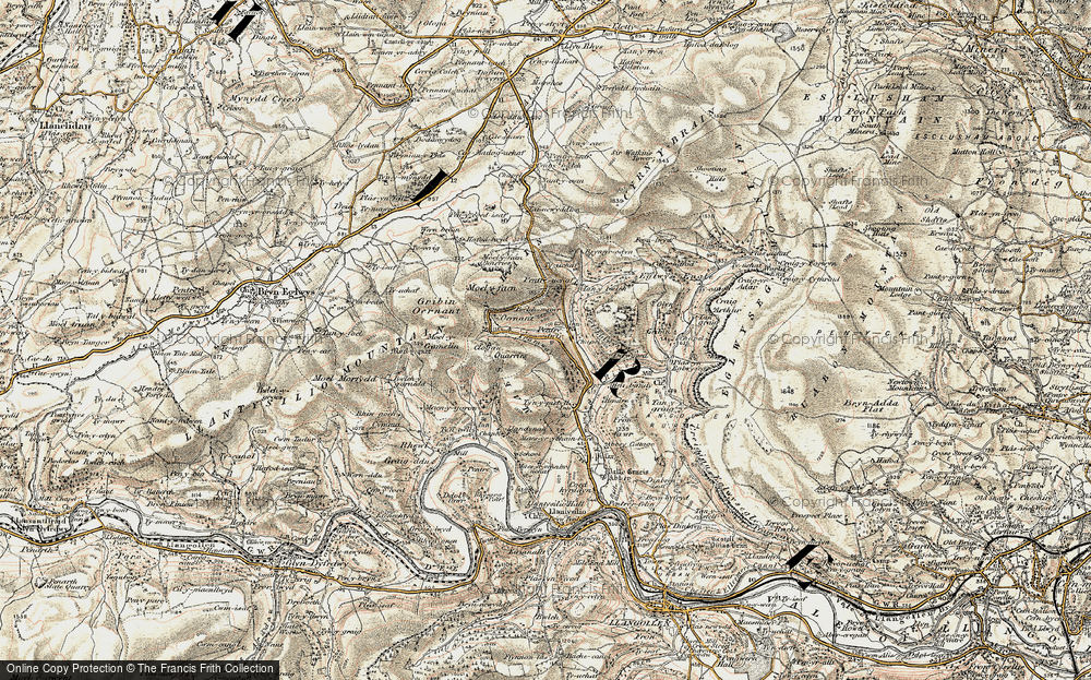Old Map of Pentredwr, 1902-1903 in 1902-1903