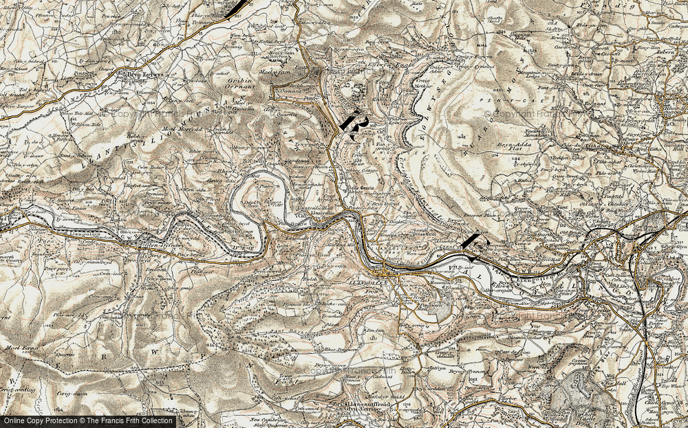 Old Map of Pentrefelin, 1902-1903 in 1902-1903