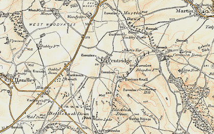 Old map of Ackling Dyke in 1897-1909