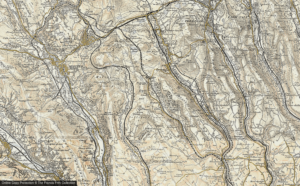 Old Map of Pentwyn, 1899-1900 in 1899-1900