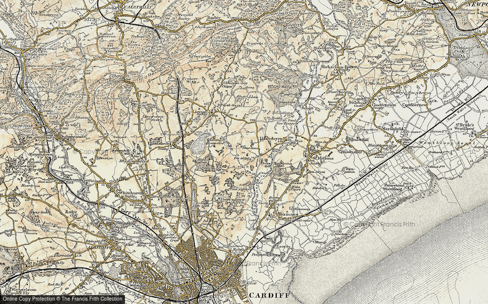 Old Map of Pentwyn, 1899-1900 in 1899-1900
