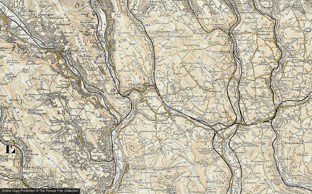 Old Map of Pentwyn Berthlwyd, 1899-1900 in 1899-1900