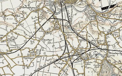 Old map of Penwortham Lane in 1903