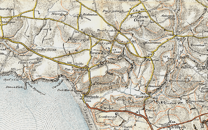 Old map of Penycwm in 0-1912
