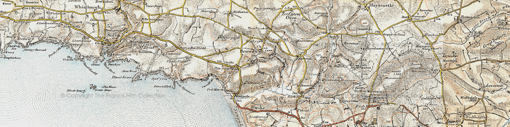 Old map of Penycwm in 0-1912