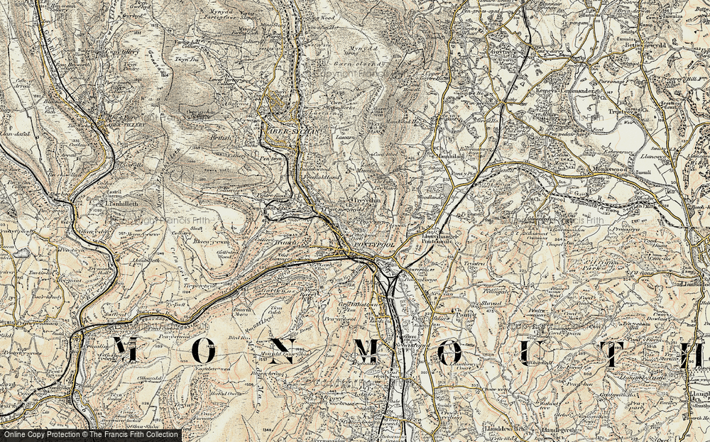 Old Map of Penygarn, 1899-1900 in 1899-1900