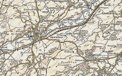 Old map of Penygelli in 1902-1903