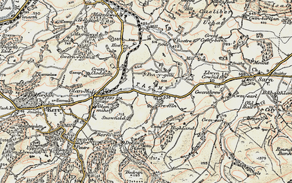 Old map of Penygelli in 1902-1903