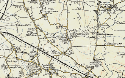 Old map of Bow Brook in 1899-1901
