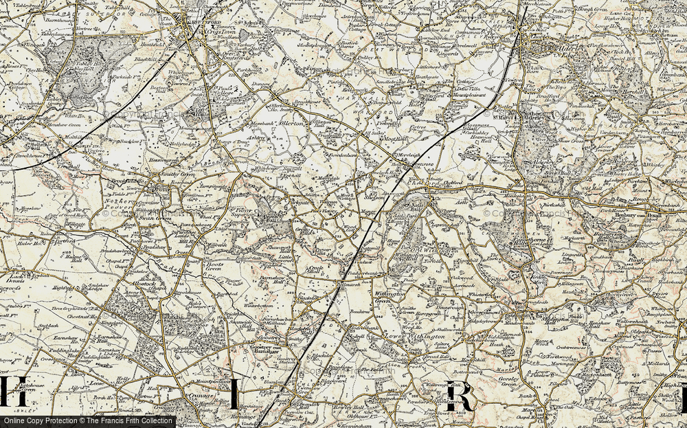 Old Map of Peover Heath, 1902-1903 in 1902-1903
