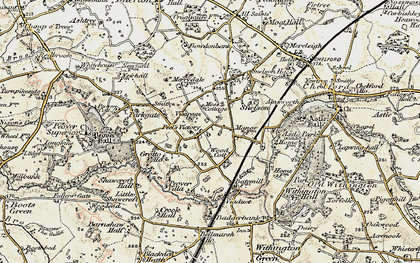 Old map of Peover Heath in 1902-1903