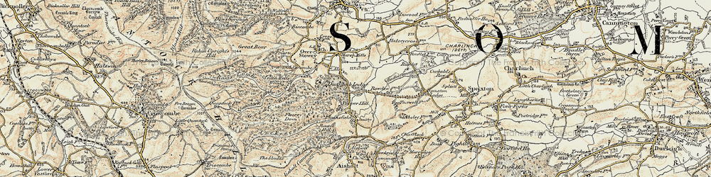 Old map of Pepper Hill in 1898-1900