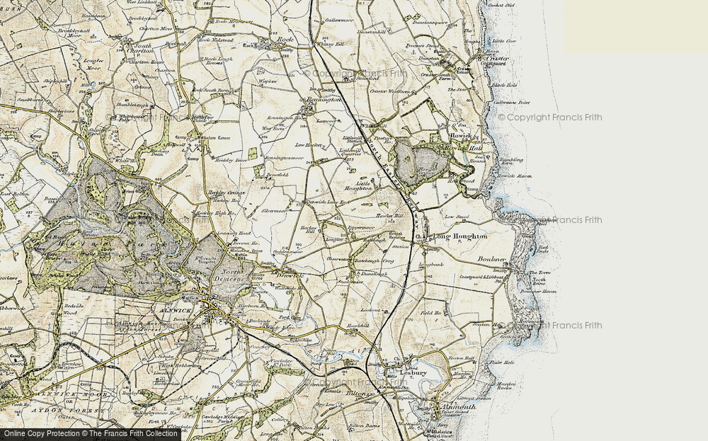 Old Map of Peppermoor, 1901-1903 in 1901-1903