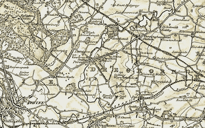 Old map of Perceton in 1905-1906