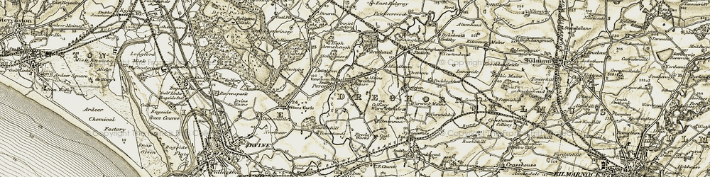 Old map of Perceton in 1905-1906