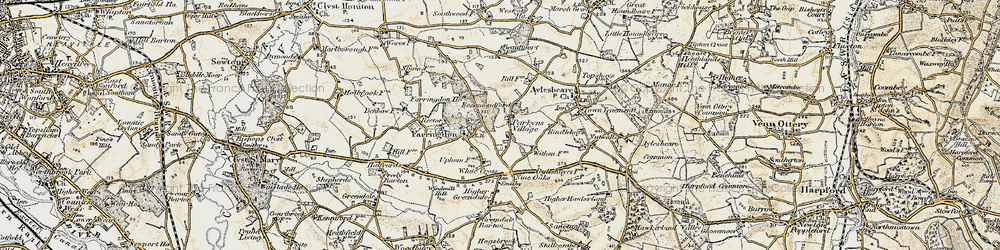 Old map of Perkin's Village in 1899