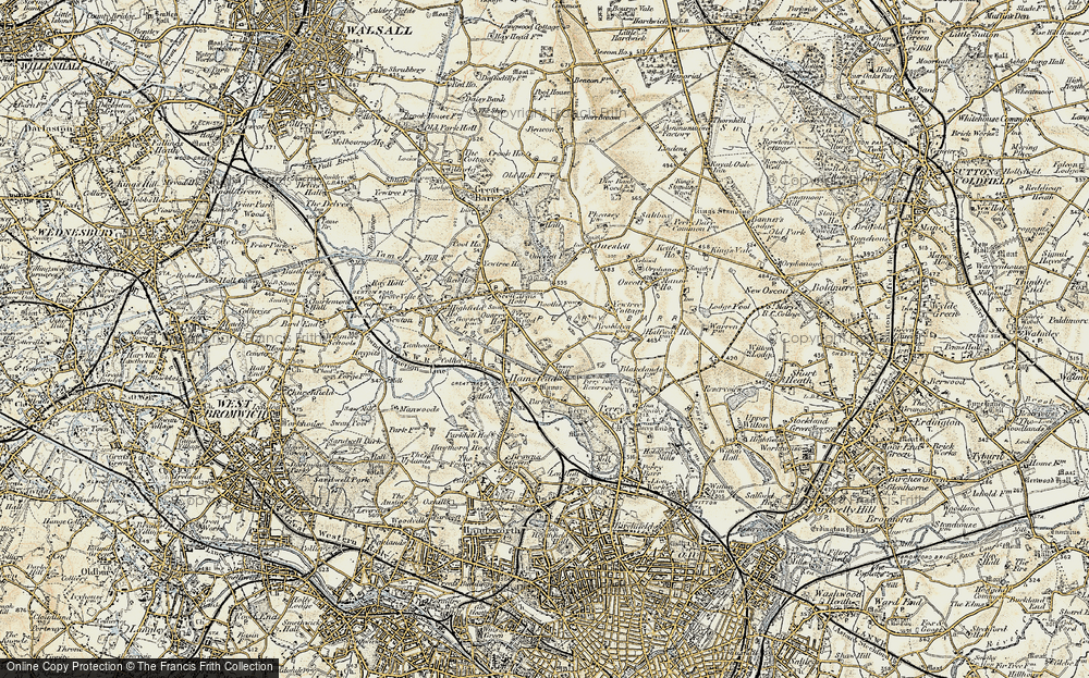 Old Map of Perry Beeches, 1902 in 1902