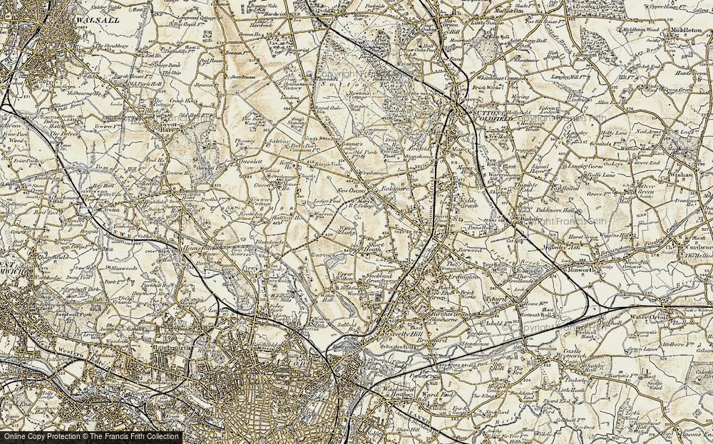 Old Map of Perry Common, 1902 in 1902