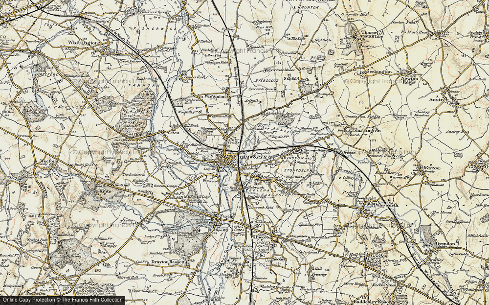 Old Map of Perry Crofts, 1901-1902 in 1901-1902