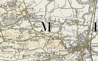 Old map of Perry Green in 1898-1900