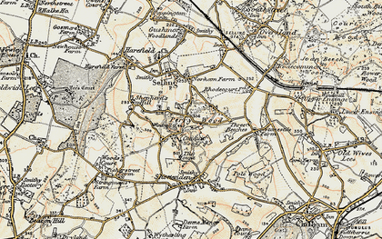 Old map of Perrywood in 1897-1898