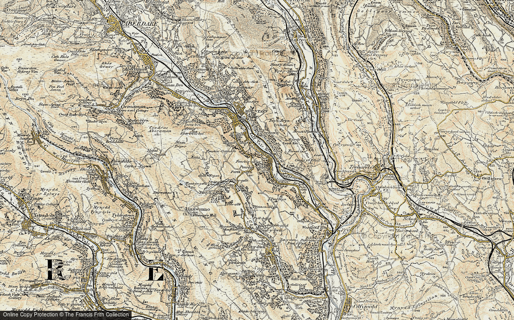 Old Map of Perthcelyn, 1899-1900 in 1899-1900