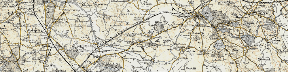 Old map of Perthy in 1902
