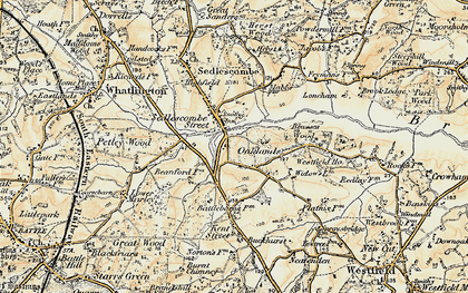 Old map of Pestalozzi International Village in 1898