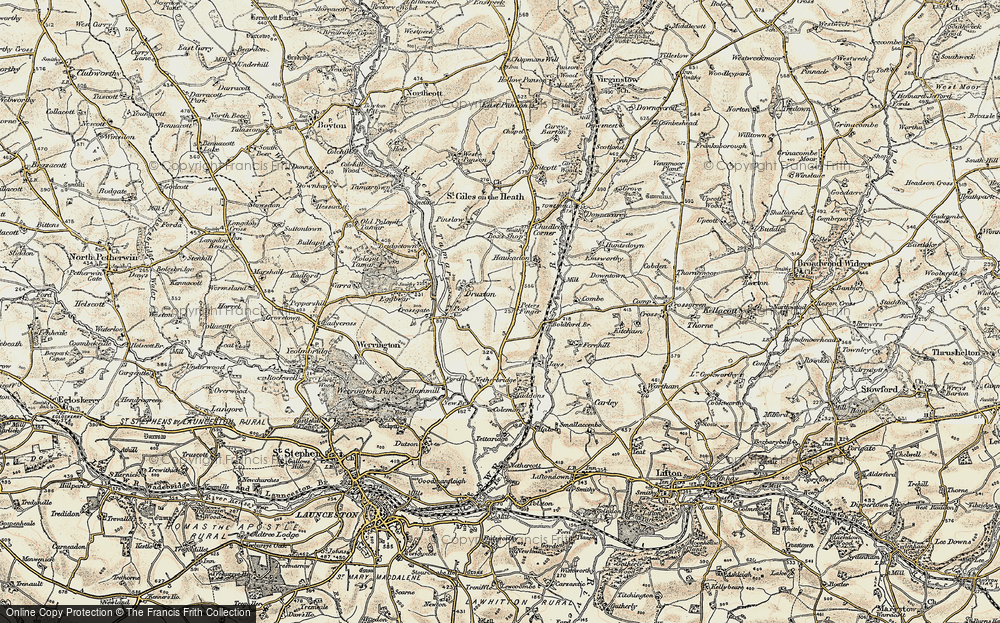 Old Map of Peter's Finger, 1900 in 1900