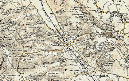 Old map of Peterchurch in 1900-1901